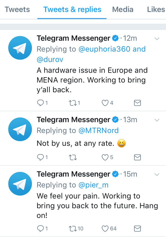 دلیل از کار افتادن تلگرام چیست؟