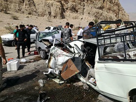 یک کشته و دو زخمی در حادثه رانندگی بابامیدان به گچساران +عکس