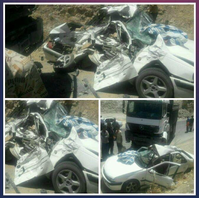 تصادف منجر به فوت در محور یاسوج _ اصفهان