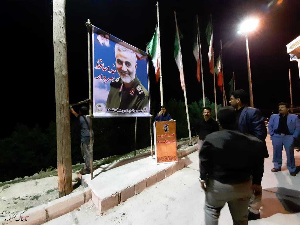 حزن و اندوه مردم لنده در شام غریبان سردار سر افراز جبهه مقاومت+تصاویر