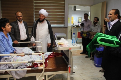 حضور خدّام بارگاه مطهر حضرت معصومه (س) در مرکز آموزشی درمانی امیرکبیر حضور خدّام بارگاه مطهر حضرت معصومه (س) در مرکز آموزشی درمانی امیرکبیر