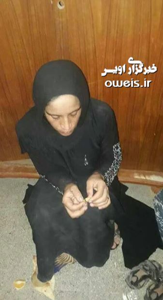 دستگیری زن داعشی در موصل + عکس