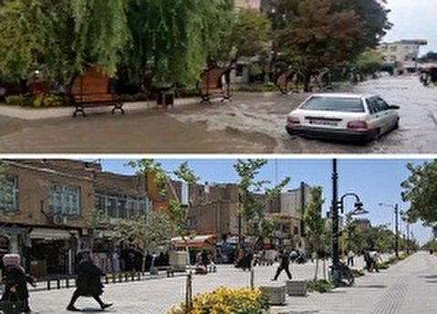 بازسازی کانال آبشوران با کدام دستگاه است؟/ پیگیری آخرین وضعیت پیاده راه پزشکان پس از بارندگی های اخیر