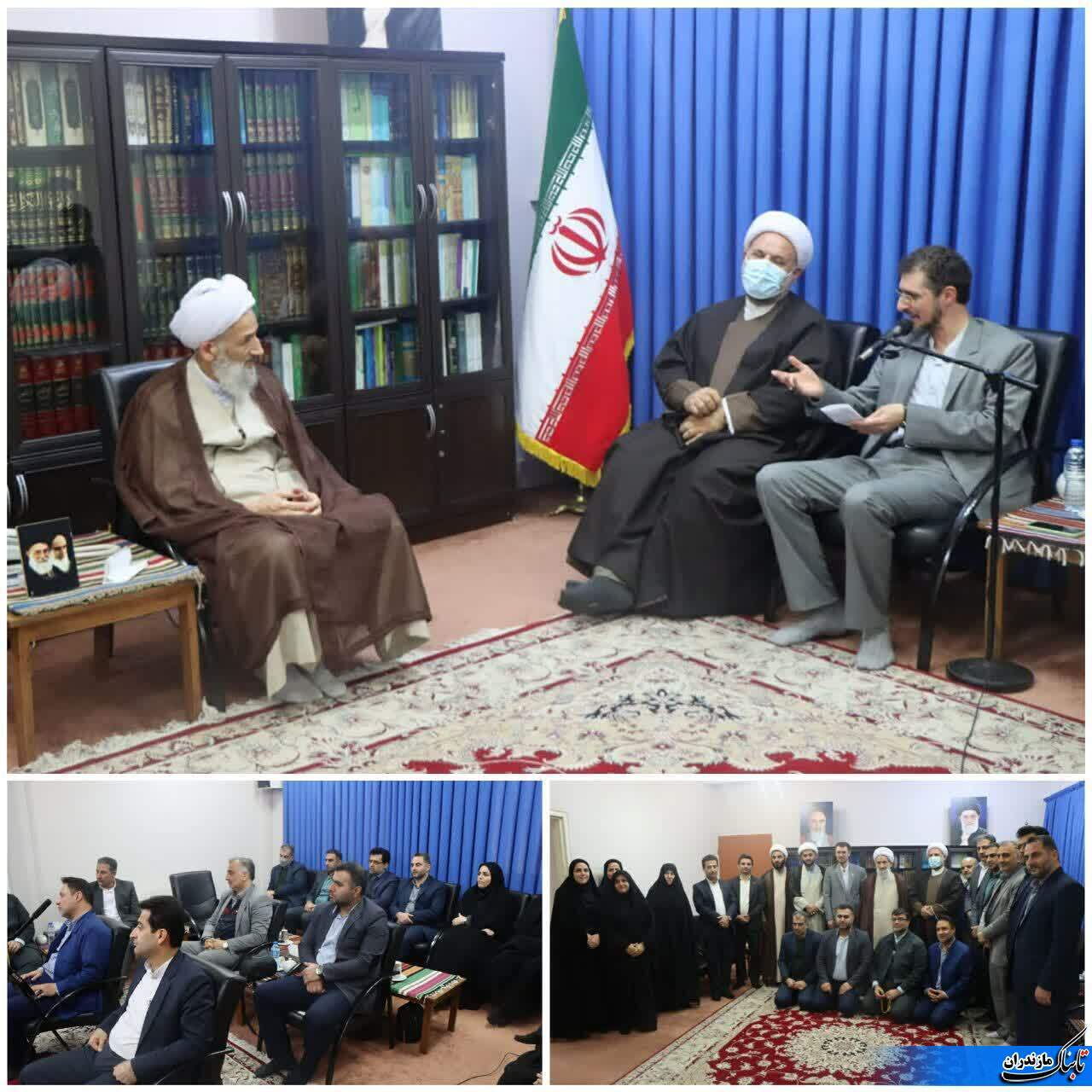 دیدار مدیر کل، معاونین و رؤسای کمیته امداد مازندران با نماینده ولی فقیه در استان