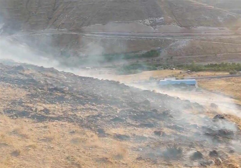 مهار آتش&zwnj;سوزی ۱۰ هکتار از مراتع شهرستان اسکو